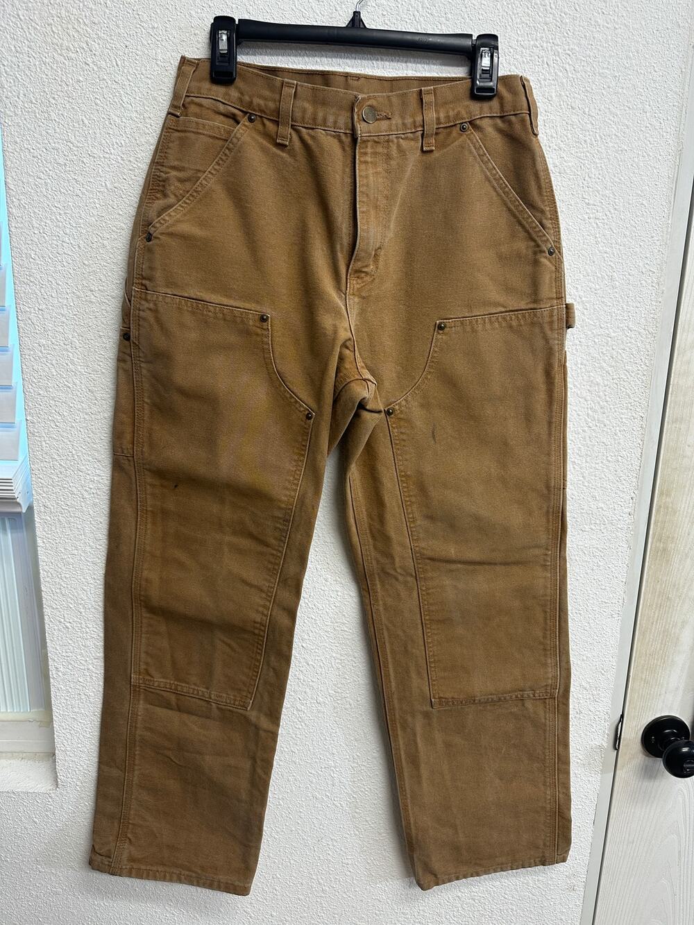 Vintage Carhartt Double Knee Pants 30x30 Brown B136 BRN Dungaree READ